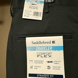 Belk Charcoal Flex Waistband Pants